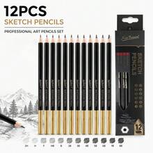12pcs Sketching Pencils, 2H-8B Drawing Pencil Set, Professional Drawing Hand-Drawn Sketching Pencils, Ideal Choice For Artists, Students And Beginners For Sketching And Creation - 2H-8B - View 2