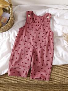 1 buah Overall Bayi Bahan Korduroi Celana Panjang, Musim Semi/Musim Gugur - Rose Red - View 11