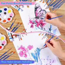 11Pcs Painting Brush Palette Set, 1 Pc Palettes To Create Art Paint Oil Watercolor With 10 Pcs Paint Brushes - Sets - View 5