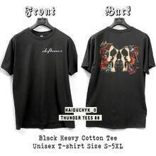 Band Kurzarm Unisex Schwarzes-Shirt Beidseitiger Druck Größe S bis 5XL - Farbe 1 - Übersicht 1