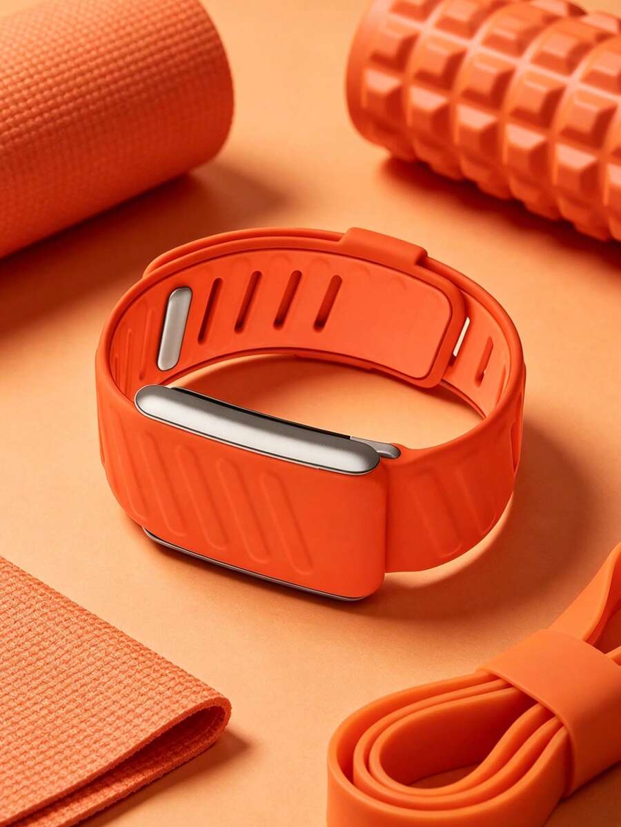 5.0/MG SportFlex – ECG Wristband, Soft Touch Silicone, Waterproof & Sweatproof, 5.0 Compatible - 亮橙色 - 查看 1