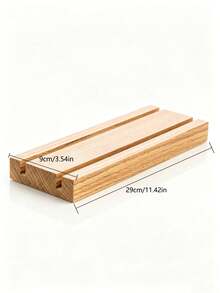 Wooden Business Card Holder: Multi Card Display, Reception Desk Stand - View 14