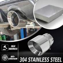 3''Inlet 4''Outlet Tailpipe Trim Tip Exhaust End Pipe Polished Stainless Steel - A - View 11