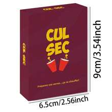 Cul Sec 法國成人派對遊戲卡 - 有趣的法語遊戲挑戰，高級厚卡套組，適合遊戲之夜、單身派對、生日、新年及與朋友的節日聚會 - 查看 8