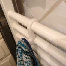 2pcs Round Radiator Pipe Drying Rack Hooks, No-Drill Towel Hooks For Bathroom Radiator Pipe, Indoor Clothes Hanging Hooks - Multicolor - View 9