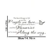 Vinyl Wall Decals For Home Decor, PVC Stickers For Living Room And Bedroom, Interior Design, The Most Beautiful Things In Life - C - View 3