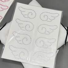 Angel Wings Crystal Stickers, Acrylic DIY Decorations, Self-Adhesive Gem Fish-Shaped Cake Glitter Rhinestone Stickers, Stationery Stickers, Scrapbooking Supplies, Birthday Gift - Wing - View 9