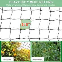 Lưới chống chim gia cầm chịu lực thoáng khí chống tia UV dạng lưới cho vườn, bụi việt quất, cây ăn quả, dễ lắp đặt, tái sử dụng được, lưới chống chim gia cầm chịu lực cho mái nhà, bảo vệ khỏi đại bàng, lưới tổ chim, lồng gà, hàng rào gà, lưới nylon chịu lực chống tia UV cho vườn và cây ăn quả - nhiều màu - Xem 5