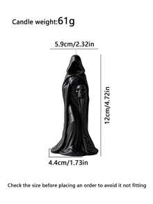 1pc Handmade Witch Aromatherapy Candle, Dark Gothic Style Decorative Candle, Novelty Craft Ornament For Indoor Home Styling, Halloween Scene Layout, Birthday & Festival Gift Candles - A - View 9