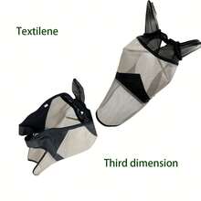 Horse Fly With Nose Cover And Ears, Breathable Mesh Equine Fly, Extended Nose Pasture Tack Trail Riding - Pony - View 6