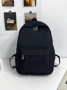 Fashion Solid Color Backpack, Multi-Functional Large Capacity Casual Commute Backpack (Unisex/Student Suitable) With Laptop Compartment, Back To School Essential - Multicolor - View 13