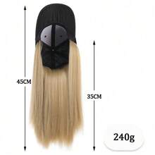Adjustable Comfortable Growing Straight Baseball Cap Style Wig, Suitable For Women's Daily Use, Sports Style - 彩色 - 查看 3