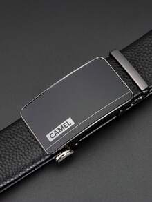 CAMEL CROWN Men's Automatic Buckle Belt, Simple And Versatile Trouser Belt - Black - View 2