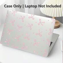 1件粉色蝴蝶結UV印花筆記本電腦保護殼，透明硬殼保護套，適用於MacBook Air和Pro，耐用塑料保護套 - 查看 7