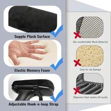Thick Foam Armrest Pads, Comfortable Armrest Covers For Office Chairs, Soft And Elastic, Effectively Relieve Pressure On Elbows And Forearms, Make Long Hours Of Office Work Less Tiring, Practical Office Gift For Friends - A - View 5