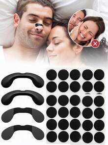 60 Count Magnetic Nose Support Strips, Comfort Nose Auxiliary Stickers For Men & Women, Help Smooth Breathing - Multiple Specifications - View 2