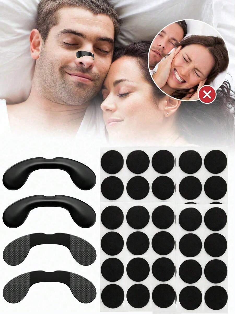 60 Count Magnetic Nose Support Strips, Comfort Nose Auxiliary Stickers For Men & Women, Help Smooth Breathing