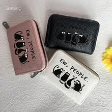 Cartoon Cat Print Card Holder, Lightweight Fashion Wallet, Suitable For Daily Use, Women's Gift Mini Wallet Handbag - Multicolor - View 6