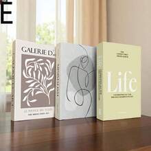 3件組現代裝飾書、裝飾書、可折疊仿真書、咖啡桌仿真書、書架展示書、家居裝飾、桌面擺飾、居家辦公室裝飾、禮品 - 3pcs - 查看 10