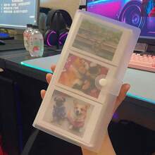 Ini adalah album foto minimalis berukuran 3 inci yang dapat memuat foto berukuran 2,55 x 8,99 cm. Album ini memiliki desain transparan buram dengan 84 halaman, sehingga sangat cocok untuk menyimpan kartu permainan dan merekam kenangan, serta sesuai untuk penggunaan di rumah dan sekolah. - beraneka warna - View 6