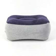1pc Inflatable Footrest, Quick Press Inflation Travel Footrest, No Air Pump Needed, Ideal Portable Folding Footrest, Suitable For Airplane, Concert, Camping, Fishing - Multicolor - View 10