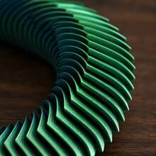 Bionic Scale 3D Spiral Stress Relief Ring, Multi-Color Gradient Finger Desktop Motion Toy, Office Desk Soothing Gadget. Precision Layered Scale Structure, Can Be Bent And Twisted Into Various Shapes Like Rings, Emits Crisp And Subtle Clicking Sounds When Rubbed, Dual Tactile And Auditory Healing. Flexible Material Resistant To Pulling And Breaking, Suitable For Office Workers To Play With And Relax. Niche Creative Stress Relief Gift, Practical And High Aesthetic Value. - Multicolor - View 7