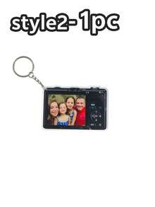 1/3/5pcs Personalized Camera Photo Keychain, Custom Picture Acrylic Keyring, Cute Memory Gift For Family, Friends, Couples, Pet Lovers, Backpack Charm - Multicolor - View 18
