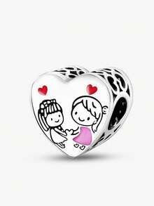 1 pièce Breloque à perles "Sister Love" pour bracelet DIY, collier et autres bijoux, cadeau parfait pour femmes et filles - perles - Voir 17