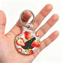 1 pezzo Compatibile con Airtag Localizzatore anti-smarrimento Custodia protettiva trasparente colorata con stampa carina, Design unico globale Custodia protettiva trasparente carina, Scatola protettiva trasparente in TPU carina, Custodia protettiva in TPU stile Ins con copertura completa, Impermeabile, Antipolvere, Anti-impronta, Anti-graffio, Anti-caduta, Protezione completa a 360°, Con portachiavi in lega, Alla moda e durevole, Più comodo da trasportare, Disponibile in più colori, Ottimo regalo - Multicolore - Visualizzare 3