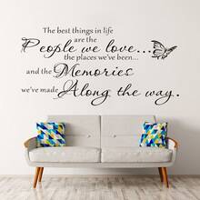 Vinyl Wall Decals For Home Decor, PVC Stickers For Living Room And Bedroom, Interior Design, The Most Beautiful Things In Life - C - View 4