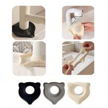 2pcs Silicone Faucet Base Splash Guard, Waterproof Anti-Splash Sealing Pad, Non-Slip Wear-Resistant, Suitable For Kitchen And Bathroom, Black Gray Beige Optional - Faucet Splash Pad - View 9