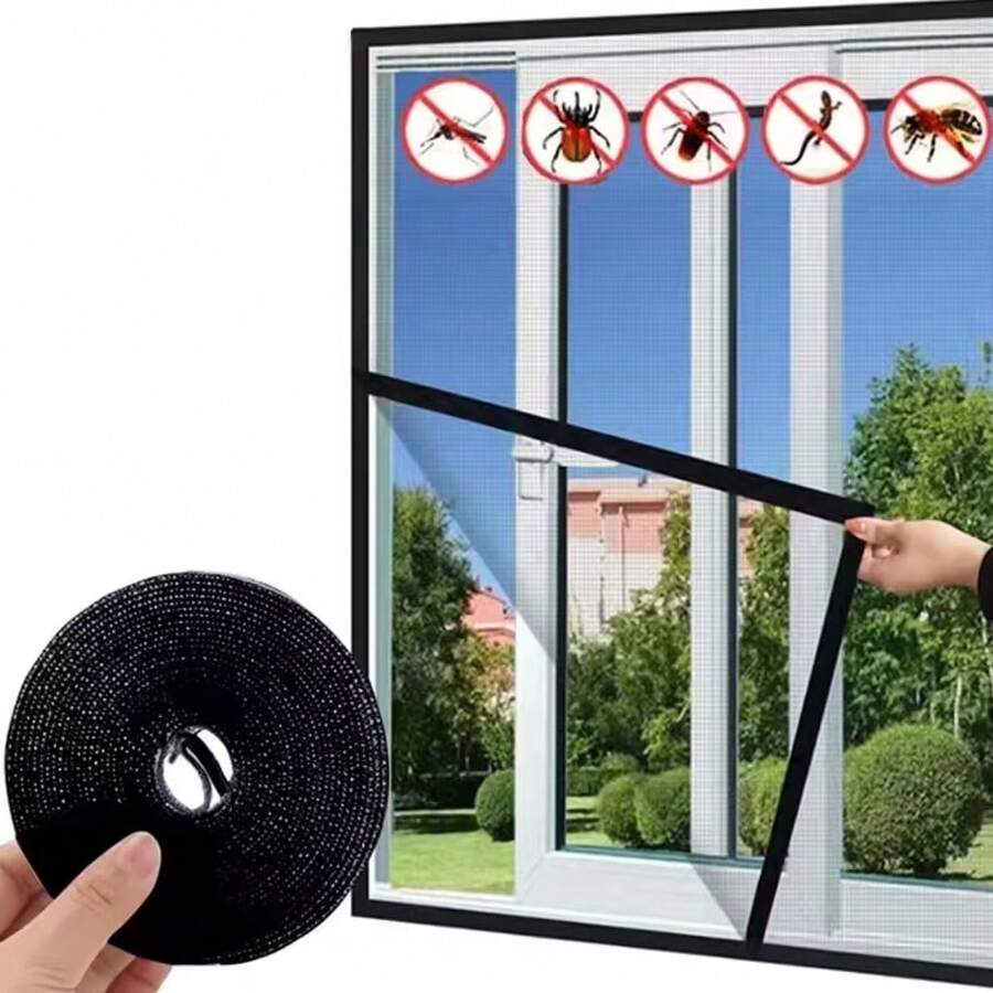 2026 New Large DIY Self-Adhesive Window Screen, High Transparency Mesh Anti-Mosquito & Anti-Insect Window Net - Multiple Styles - View 1