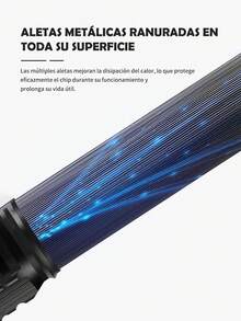 4 Pieces Strong Light LED Flashlight, Multifunctional Portable LED Outdoor Flashlight, With Lithium Battery And High Strength Material, 3 Modes, Multifunctional Zoom Telescopic Light Type-C For Outdoor Use, Suitable For Outdoor Use, Home, Hiking, Cycling, Fishing, Car, Emergency Lighting. - 4. Piezas - View 7