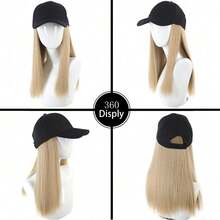 Adjustable Comfortable Growing Straight Baseball Cap Style Wig, Suitable For Women's Daily Use, Sports Style - 彩色 - 查看 4