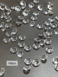 50pcs Acrylic Pointed Rhinestone Artificial Crystal Diamond Transparent Nail Art Hair Accessories DIY Material - Multiple Styles - View 13