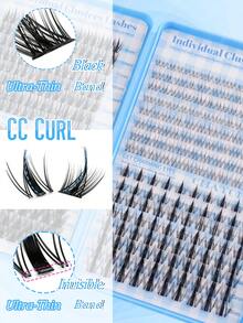 400 Stücke Wimpernverlängerungs-Clips, C-Curl, Großpackung, niedriger Preis hohe Qualität große Größe, neue DIY-Wimpern, weich und flauschig, 3D synthetische Nerzfell-Kunstwimpern, Make-up-Verwendung, Wimpernverlängerung, kurze Wimpern, leichte DIY-Kunstwimpern, Heim-DIY-Kunstwimpernverlängerung - D - Übersicht 5