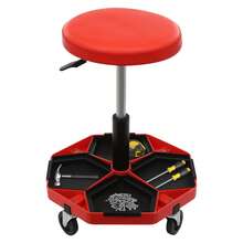 YUNRUX Workshop Rolling Seat, Pneumatic Garage Seat, Rolling Pneumatic Workshop Seat - A - 查看 7