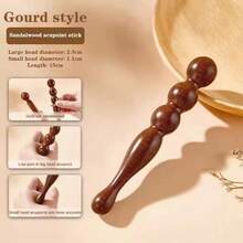 1 Set 1pc Natural Sandalwood Massage Stick Tool Acupoint Reflexology Massage Tool Full Body Relaxation Deep Tissue Foot Massage - View 5