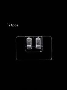 12-24pcs Outdoor String Light Hooks, No Drilling Installation, Adhesive Hooks, Suitable For Garden Decoration, Wall-Mounted, Durable High-Quality Multi-Purpose DIY Decoration, No Drilling, Suitable For Renters - A - View 10