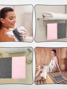 1pc Japanese Style Exfoliating Bath Towel, Extra Long Exfoliating Bath Cloth, Double-Sided Exfoliating Scrub Cloth, Facial Exfoliating Cloth, Japanese Style Back Scrubbing Towel, Bath Scrubbing Towel, Unisex Exfoliating Body Scrubbing Towel, Random Color - Multicolor - View 7