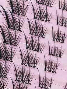 Large Capacity Manga Eyelash Book Dense False Eyelashes 8-12mm Single Cluster Fox-Style Lashes Natural Volume Eyelash Extension - 查看 3