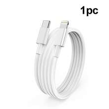 1/2/5Pcs 3.3ft/100cm Apple Cable Type C To Lightning Fast Charging Data Cable Compatible With IPhone 14 13 12 11 Pro Max XR XS X 8 7 6 Plus SE/ High-Efficiency Data Transfer Cable - White - View 13