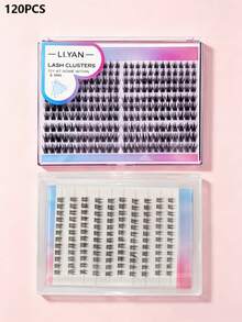 120PCS Lash Clusters, DIY Eyelash Extension Kit, Lash Cluster Length, Convenient For Home Use - 白色 - 查看 8