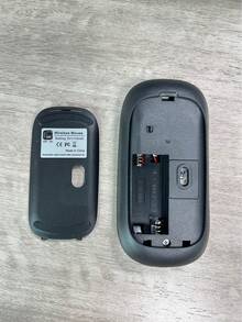 1 pieza Ratón inalámbrico silencioso de plástico color macaron, compatible con iPad y portátil (Batería no incluida) - Negro - Ver 8