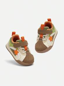 Balabala Toddler First Walker Shoes 2026 Spring/Autumn New Classic Anti-Slip Bread Shoes Children's Shoes - Coffee Flower Color - View 5
