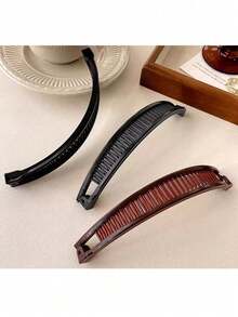 2/1入香蕉髮夾，復古髮夾，直髮與捲髮造型工具，女性髮飾，防滑髮夾 - 彩色 - 查看 5