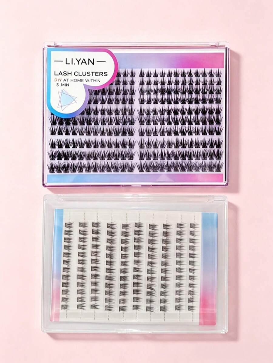120PCS Lash Clusters, DIY Eyelash Extension Kit, Lash Cluster Length, Convenient For Home Use - 白色 - 查看 1