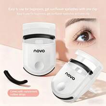 NOVO 1/2pcs Portable Eyelash Curler,Lashes Natural Look,Ultra-Light Eyelash Extension Tool,Natural Long,Making Eyes Appear Larger,Suit For All Eye Shapes,Gift For Women & Girl - Multicolor - View 2