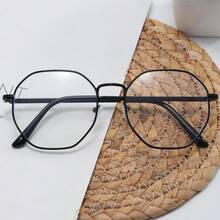 1 pièce Nouvelle monture de lunettes Wayfarer classique avec verres unis, lunettes décoratives, protection des yeux, style minimaliste, mode décontractée, convient pour l'école, la lecture sur ordinateur, les jeux, la télévision, le téléphone portable et d'autres occasions, accessoire idéal pour les lunettes pour hommes - Noir - View 6