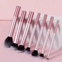 Juego completo multifuncional de brochas de maquillaje: brocha para polvo, brocha para rubor, brocha para base, brocha para sombras de ojos, brocha para difuminar, brocha para contorno - Multicolor - Ver 9